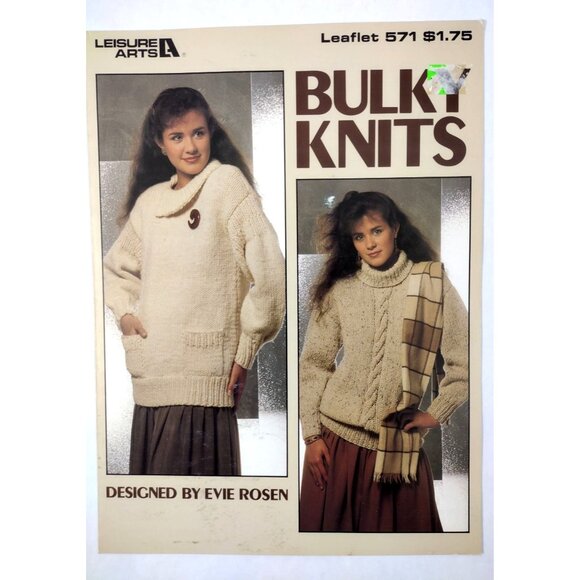 Leisure Arts Crochet Knitting Pattern Books Bundle Dolman Tunics Tops Bulk Knits - Picture 3 of 11